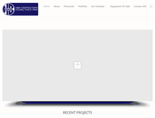 Tablet Screenshot of hbcontractors.com